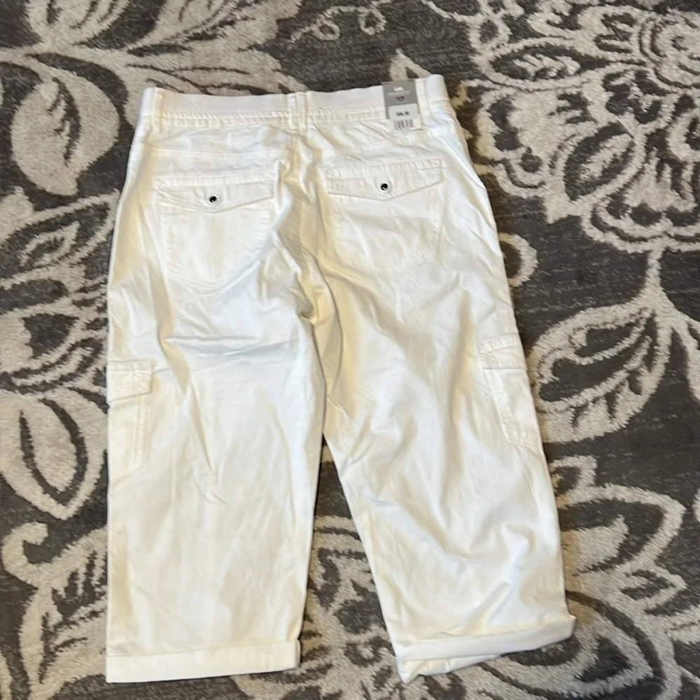 Lee platinum label size 10 capris. New. White. Stretchy - Picture 4 of 5